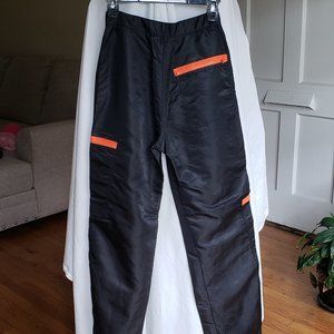 I AM GIA Women's Black Cargo Multi Zipper Feature Wide Leg  Size XS